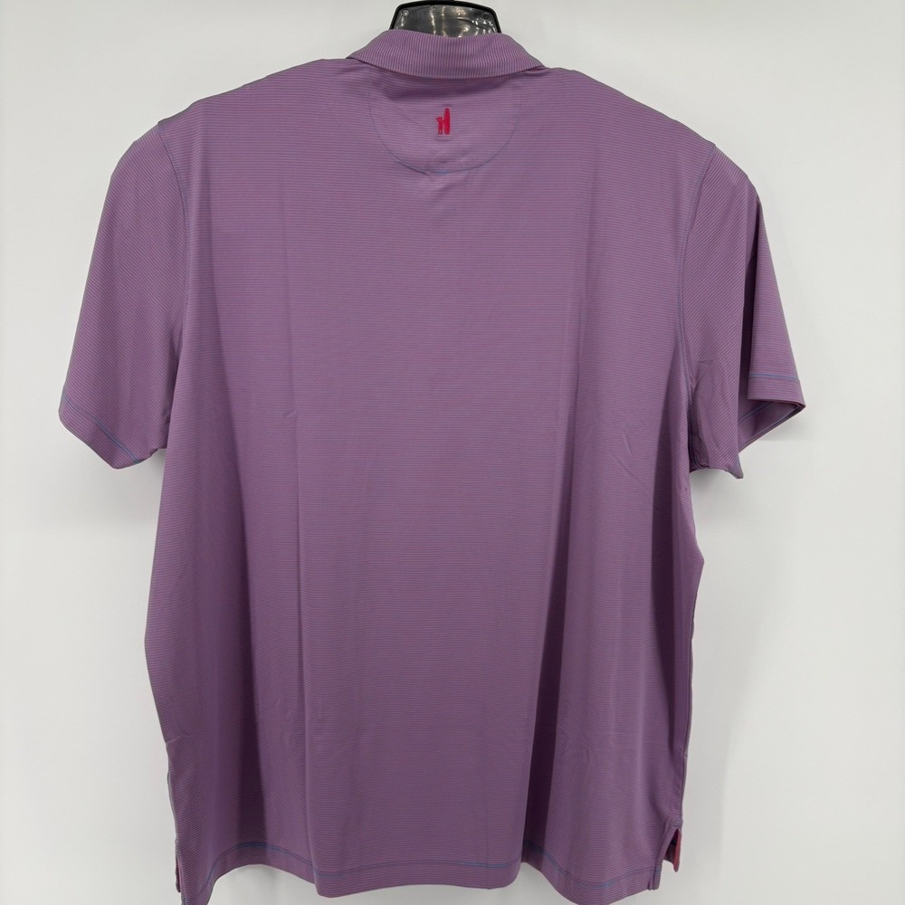 Johnnie-O Mens Lyndon Performance Polo Shirt XXL Majorca Rouge Red JMPO2010 NWT - Picture 3 of 10